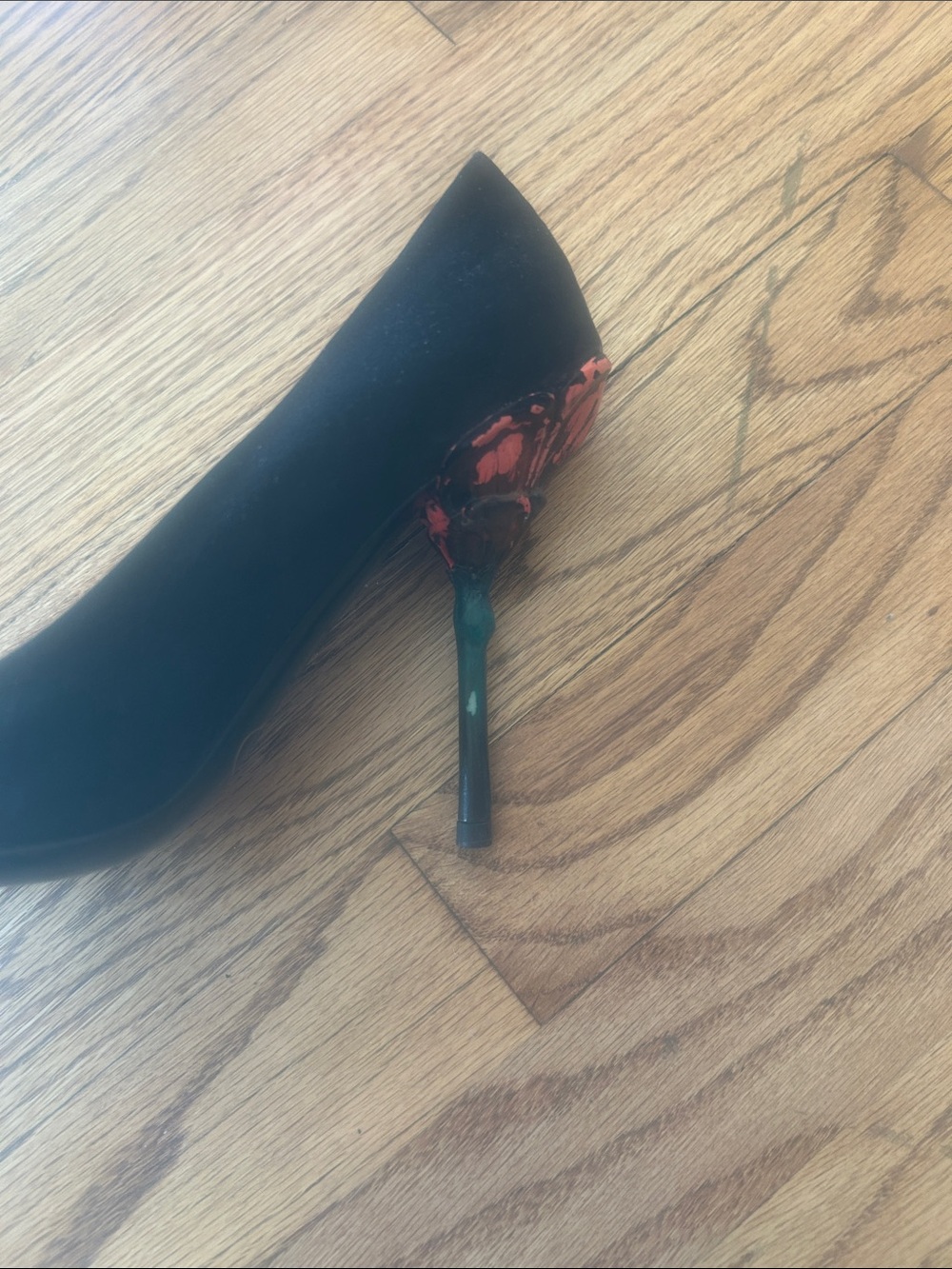 Vintage Prada Floral Stem Heels Made In Italy Size 37 - Picture 7 of 13